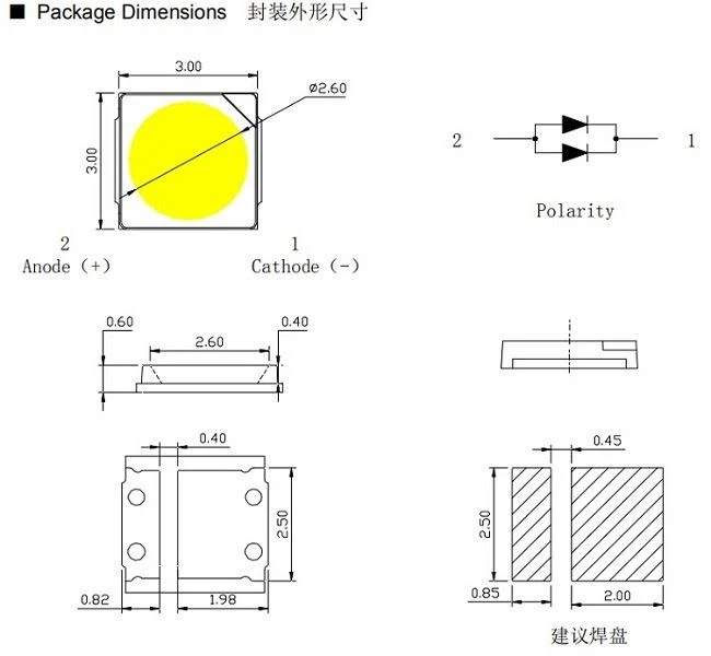 3030 LED Chip